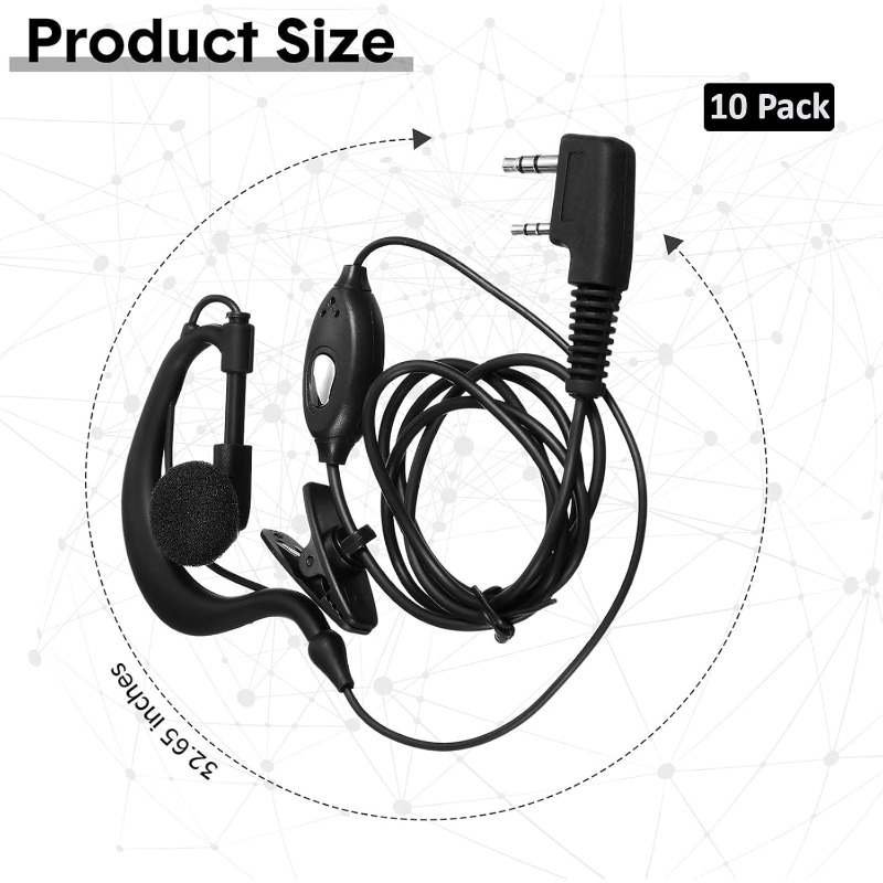 10 szt. Słuchawka do Walkie Ta – Wired Earphone Mic recenzja i cena