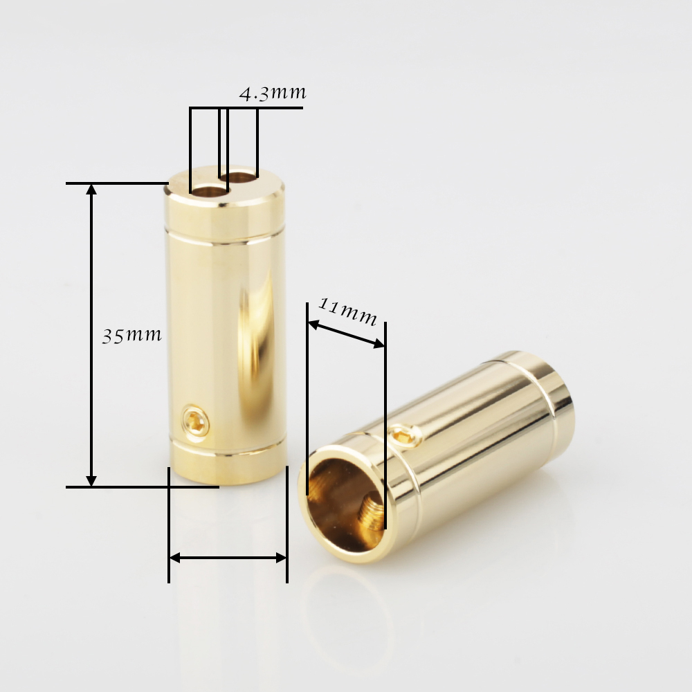 4 szt. Chromowane/Złocone Osło – Audio Splitter Y recenzja i cena