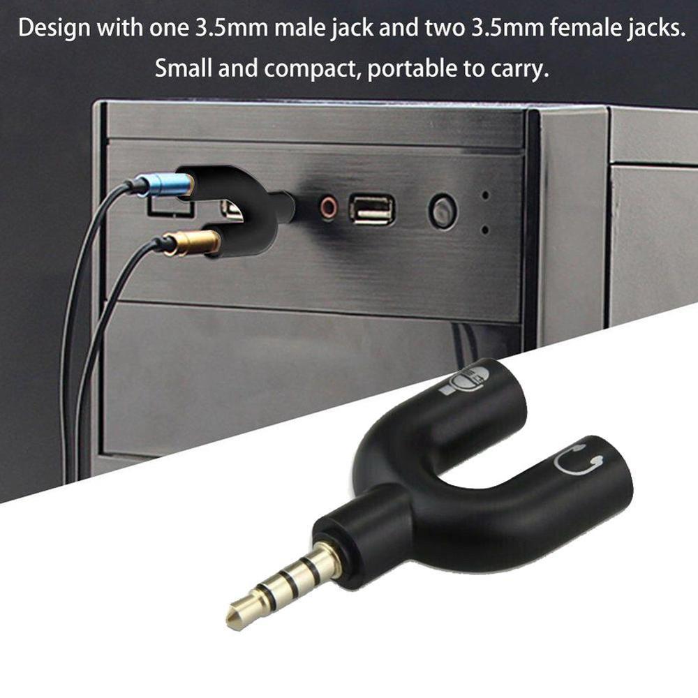 1PC Podwójny adapter 3,5 mm ty – Earphone Splitter Jack recenzja i cena